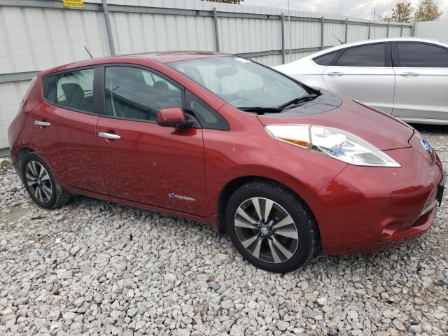 Hatchbacks NISSAN LEAF 2015 Red