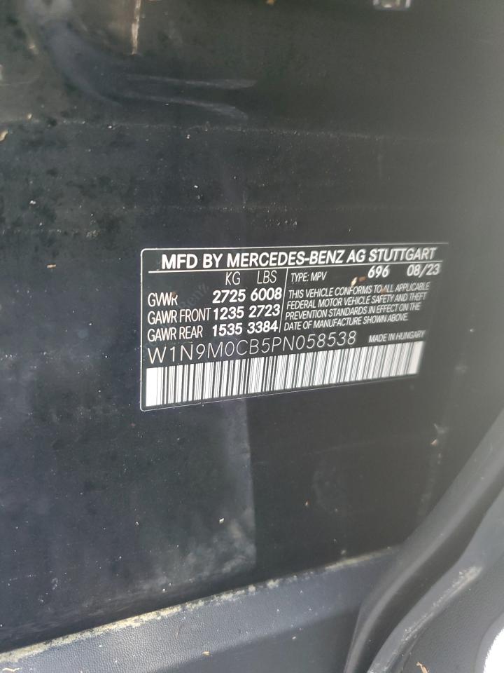 W1N9M0CB5PN058538 2023 Mercedes-Benz Eqb 250+