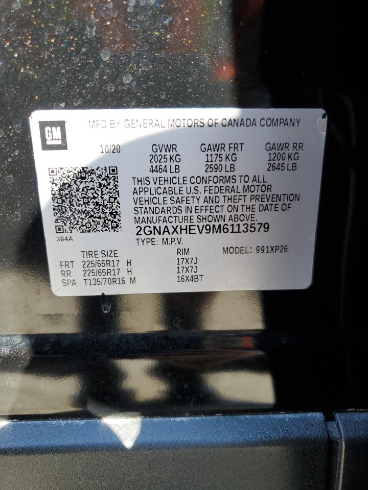 2GNAXHEV9M6113579 2021 CHEVROLET EQUINOX - Image 13