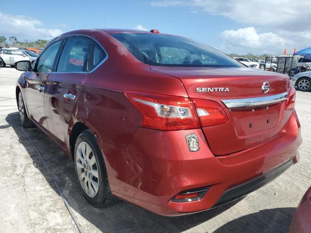  NISSAN SENTRA 2017 Красный