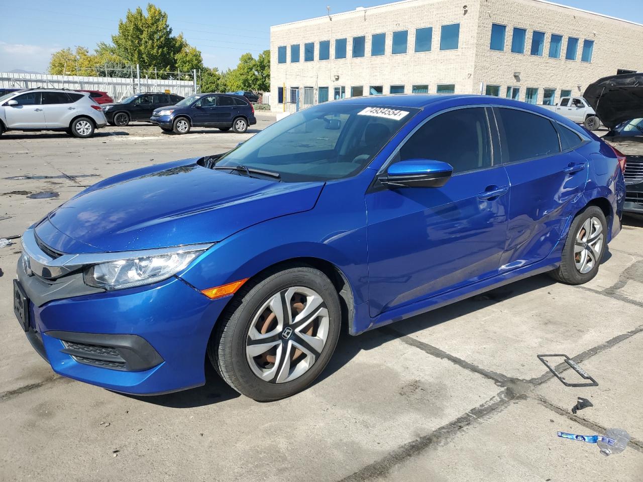 2017 Honda Civic Lx VIN: 2HGFC2F58HH513182 Lot: 74934554