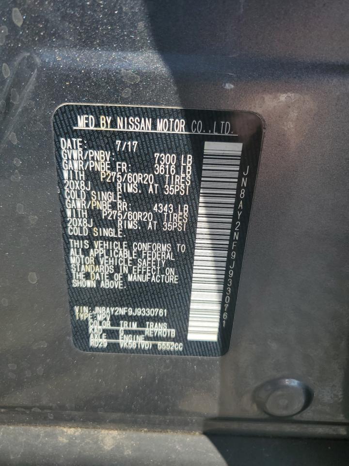 JN8AY2NF9J9330761 2018 Nissan Armada Platinum