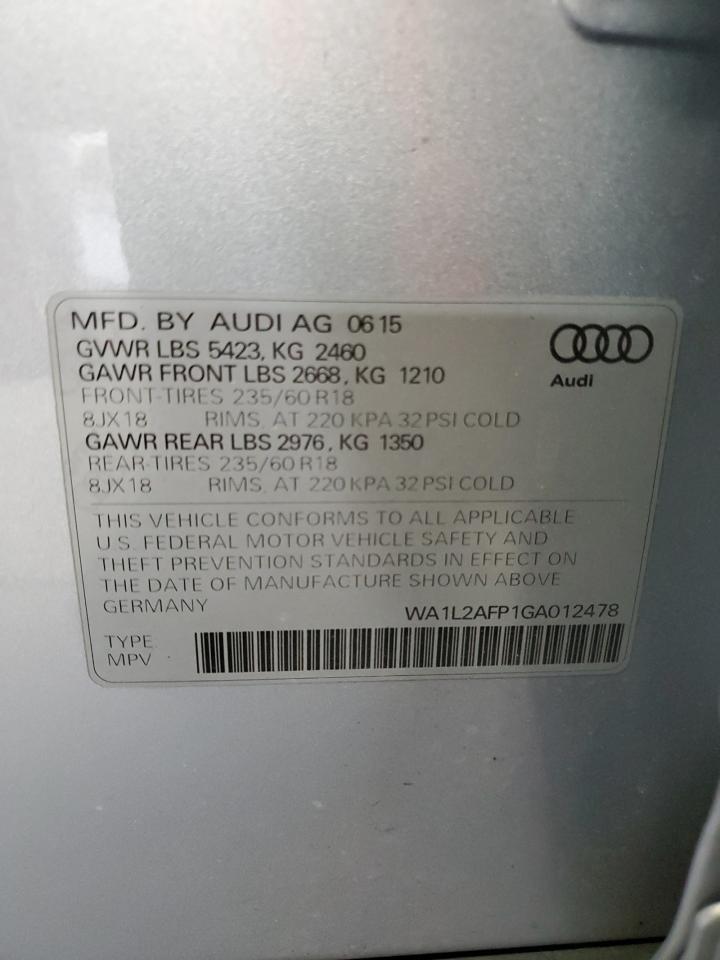 WA1L2AFP1GA012478 2016 Audi Q5 Premium Plus