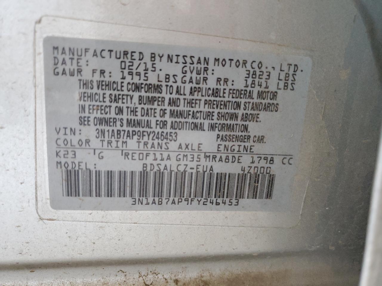 2015 Nissan Sentra - Image 13