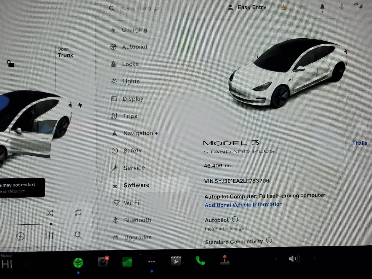 2020 Tesla Model 3 VIN: 5YJ3E1EA2LF783706 Lot: 75038474