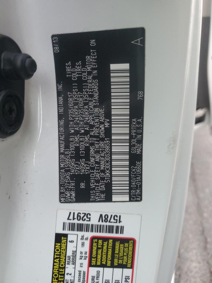 VIN 5TDKK3DC3DS398591 2013 TOYOTA All Models no.14