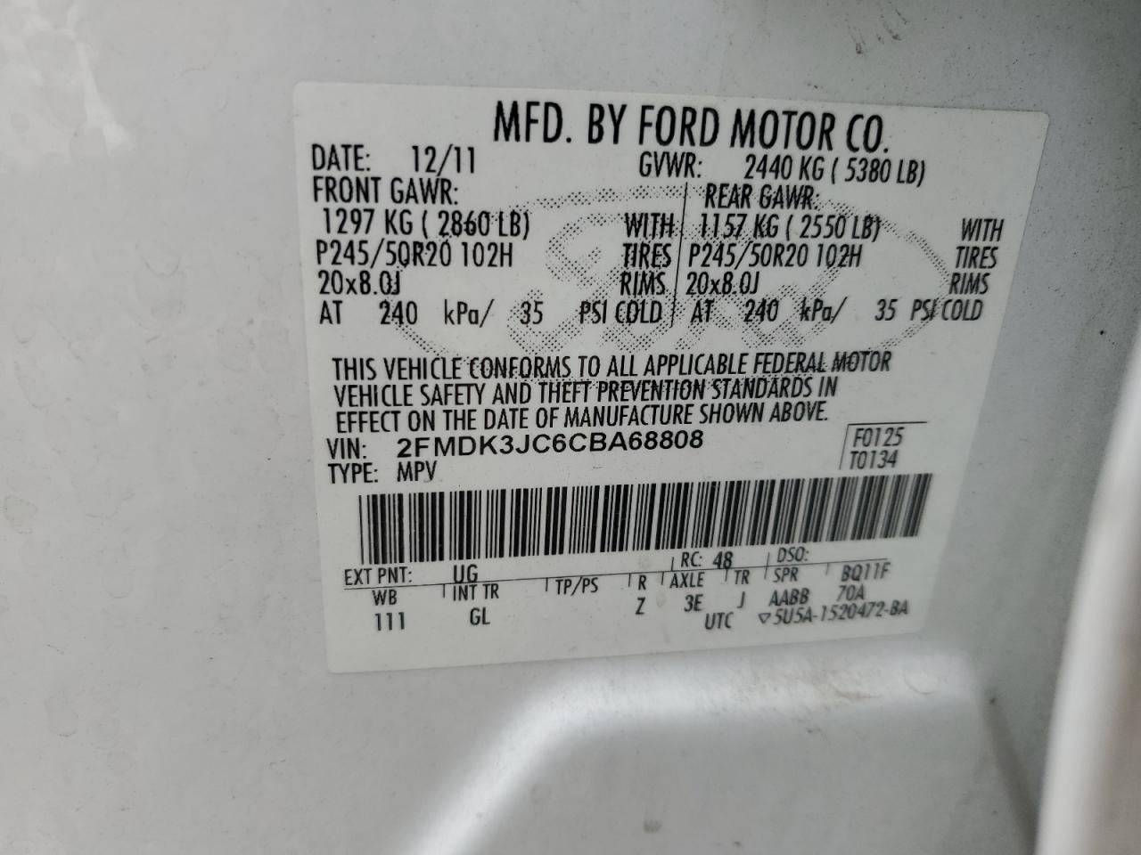 2012 Ford Edge - Image 13
