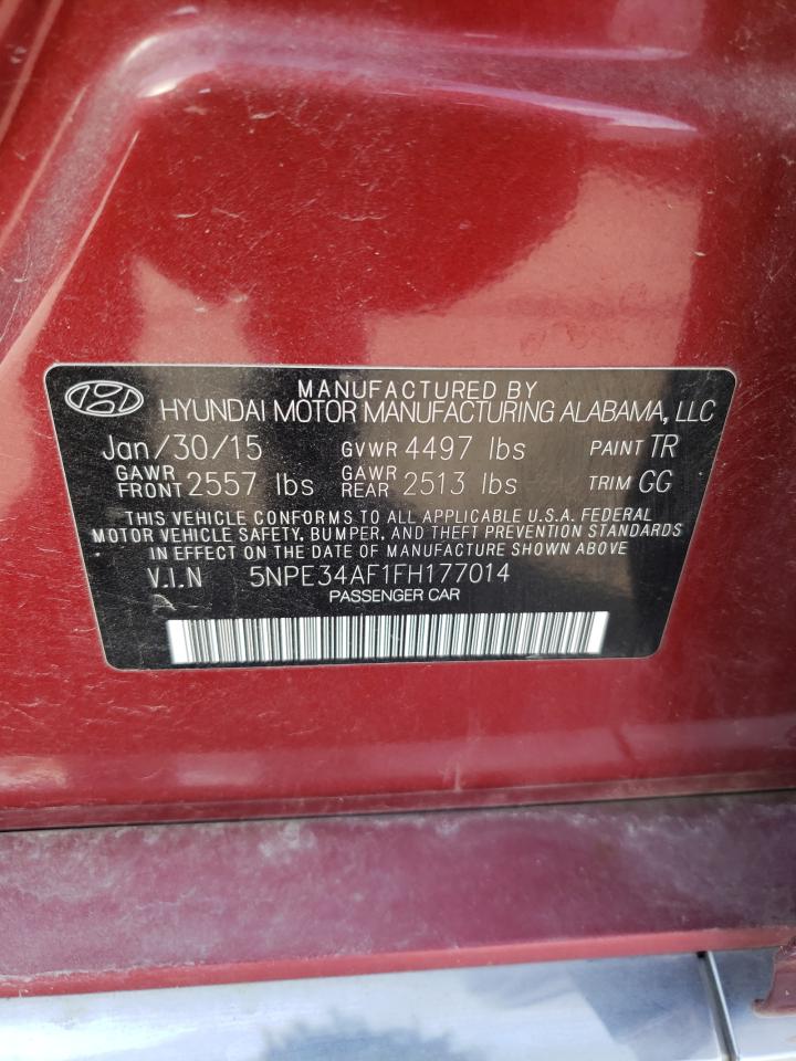 5NPE34AF1FH177014 2015 Hyundai Sonata Sport