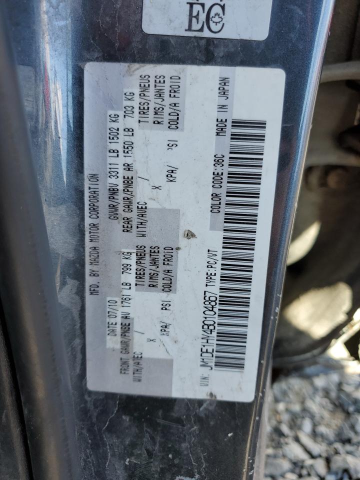 JM1DE1HY4B0104867 2011 Mazda Mazda2