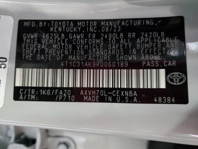 4T1C31AK9RU060189 Toyota Camry LE 12