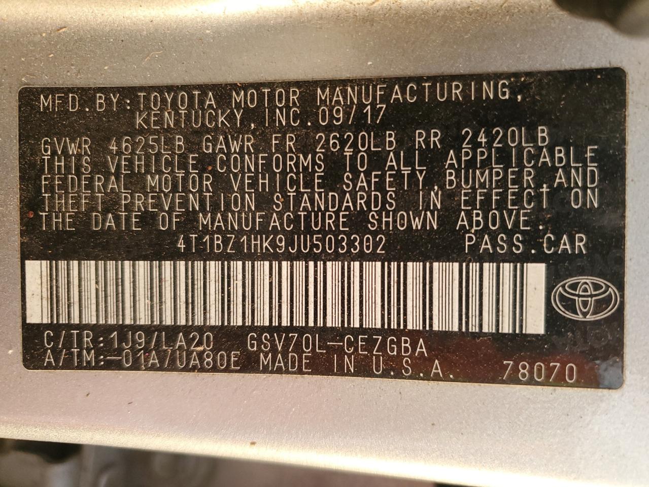 2018 Toyota Camry - Image 13