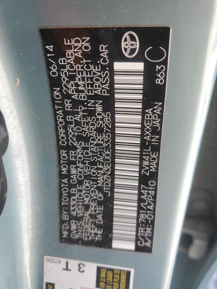 JTDZN3EU0E3357285 2014 Toyota Prius V