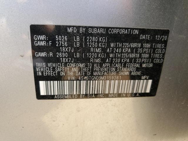 4S4BTGND9M3159281 Subaru Outback LI 15