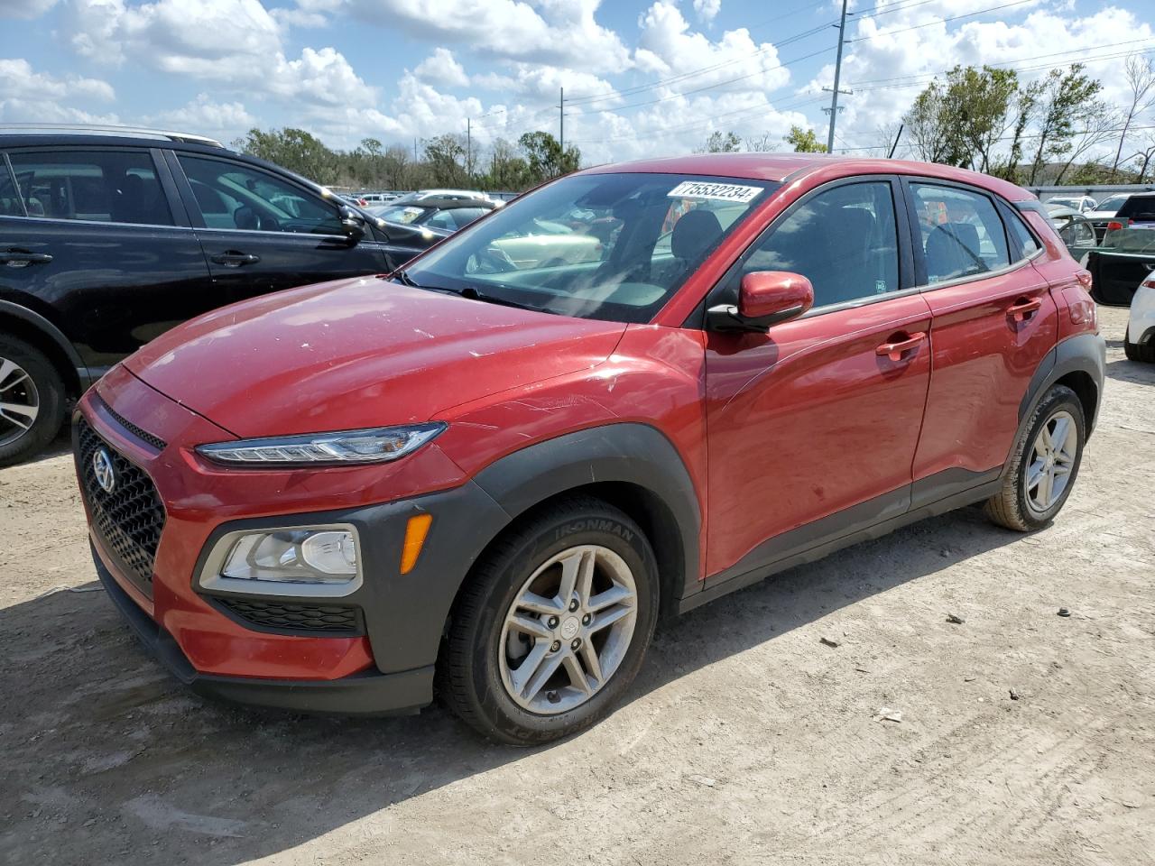 2019 Hyundai Kona Se VIN: KM8K12AA6KU196252 Lot: 75532234