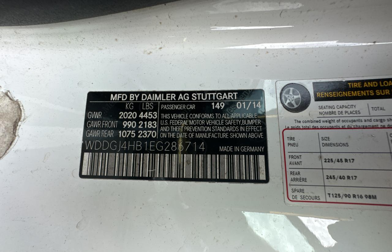 WDDGJ4HB1EG286714 2014 Mercedes-Benz C 250