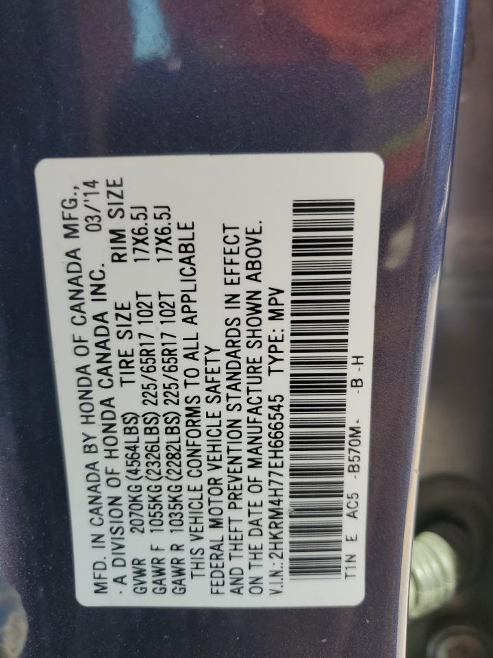 2HKRM4H77EH666545 2014 Honda Cr-V Exl