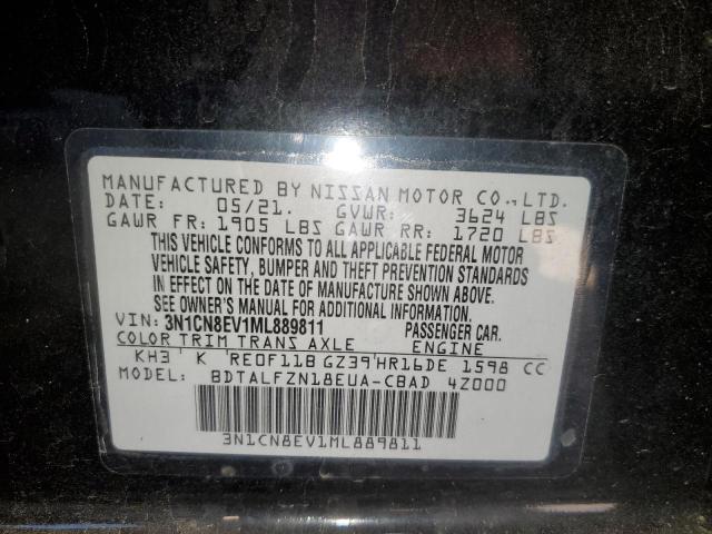 3N1CN8EV1ML889811 Nissan Versa SV 12