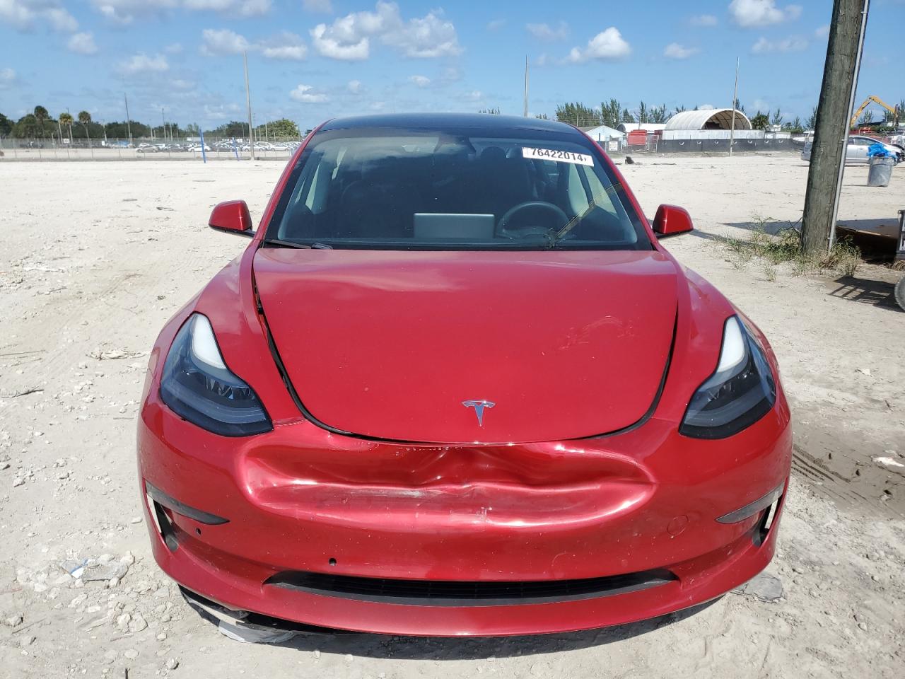 2021 Tesla Model 3 VIN: 5YJ3E1EB2MF035449 Lot: 76422014