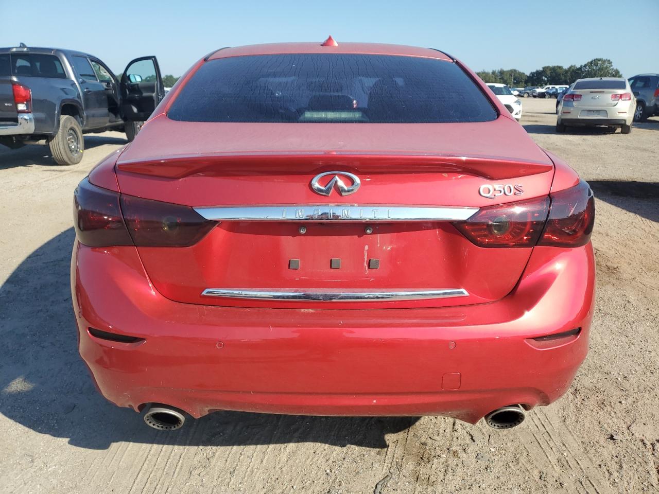 2017 Infiniti Q50 Red Sport 400 VIN: JN1FV7APXHM850273 Lot: 74681884