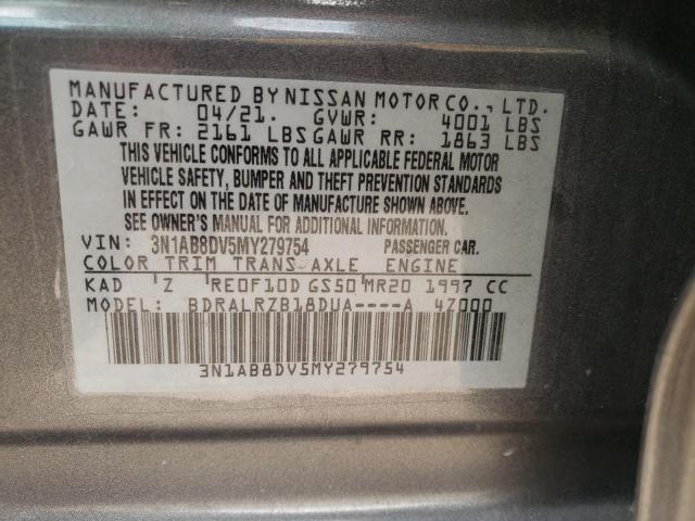 3N1AB8DV5MY279754 Nissan Sentra SR 12