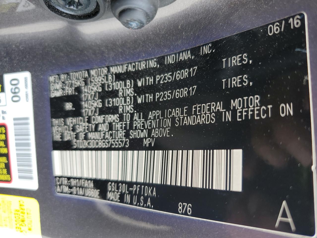 2016 Toyota Sienna - Image 15