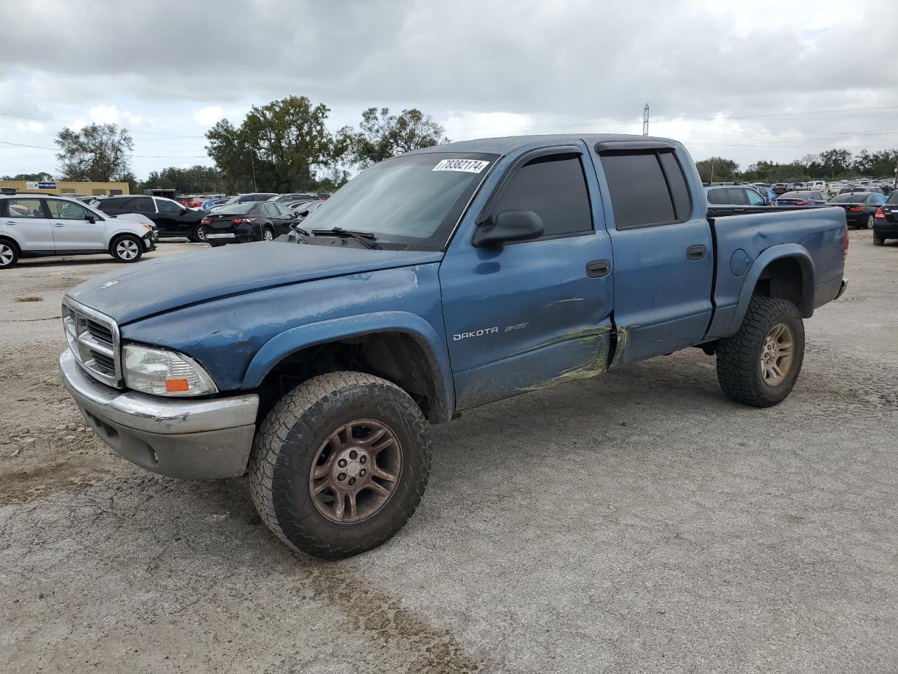 2002 Dodge Dakota Quad Sport VIN: 1B7HG38N22S696268 Lot: 78382174