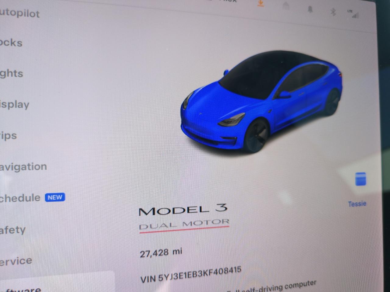 5YJ3E1EB3KF408415 2019 Tesla Model 3