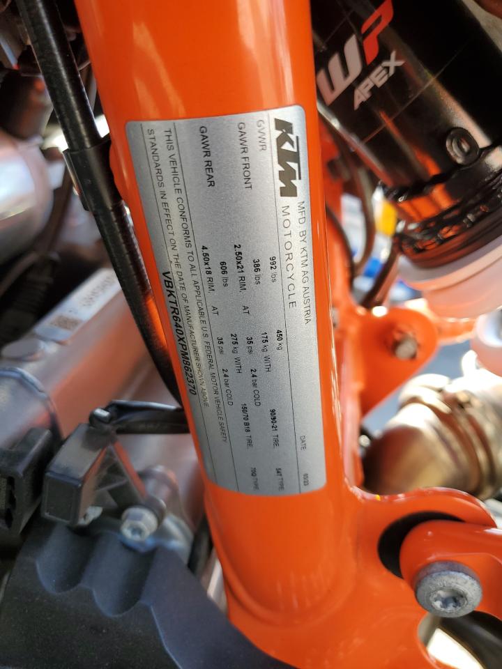 VBKTR640XPM862370 2023 Ktm 890 Adventure R