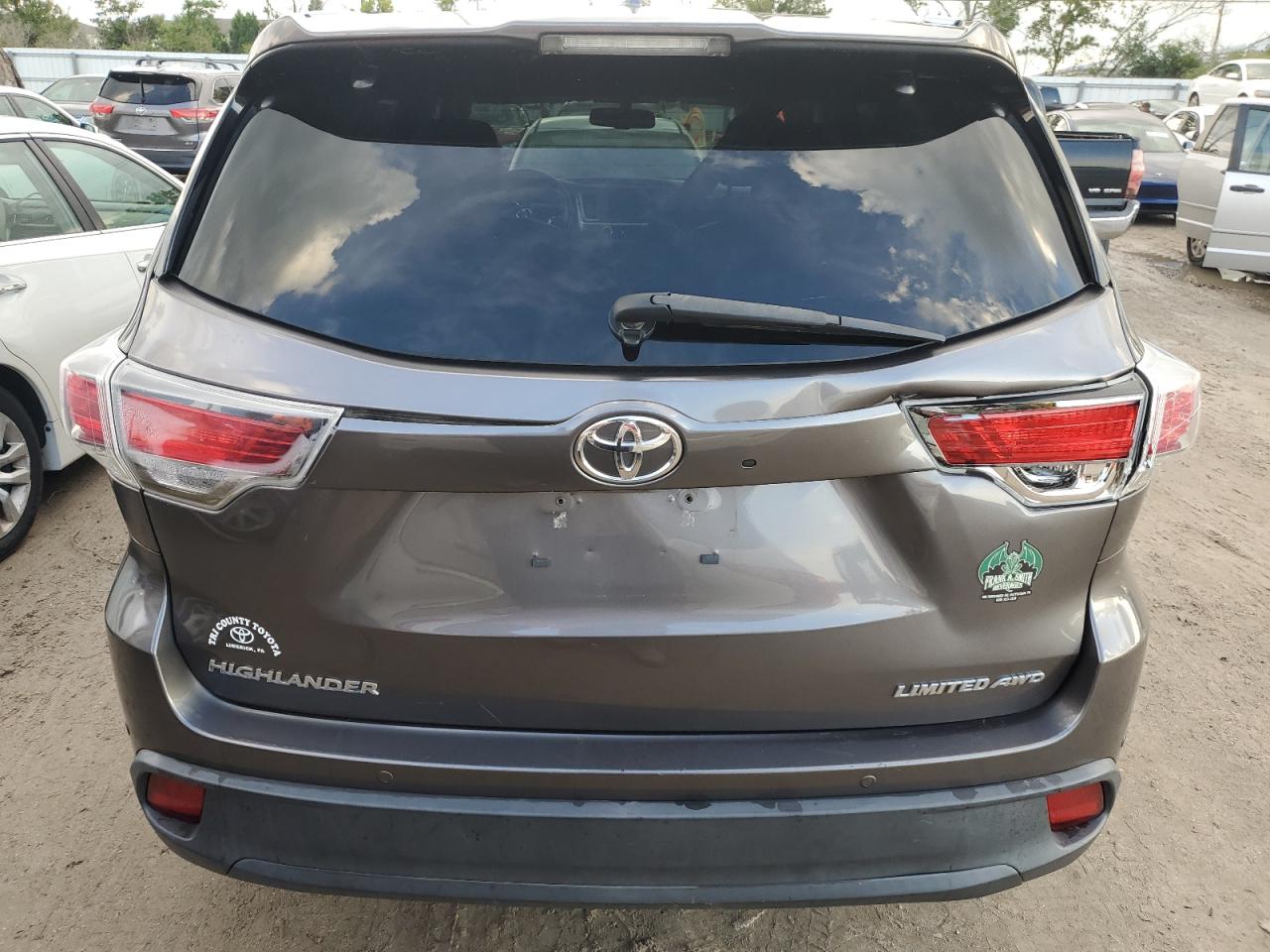 2015 Toyota Highlander Limited VIN: 5TDDKRFH9FS135223 Lot: 73924954