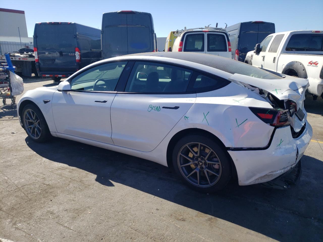 VIN 5YJ3E1EB4NF243060 2022 TESLA MODEL 3 no.2