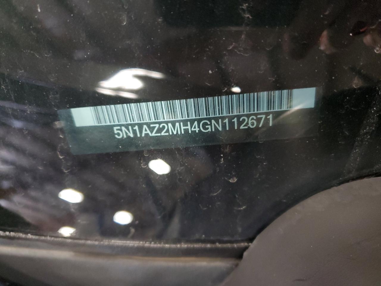 5N1AZ2MH4GN112671 2016 Nissan Murano S