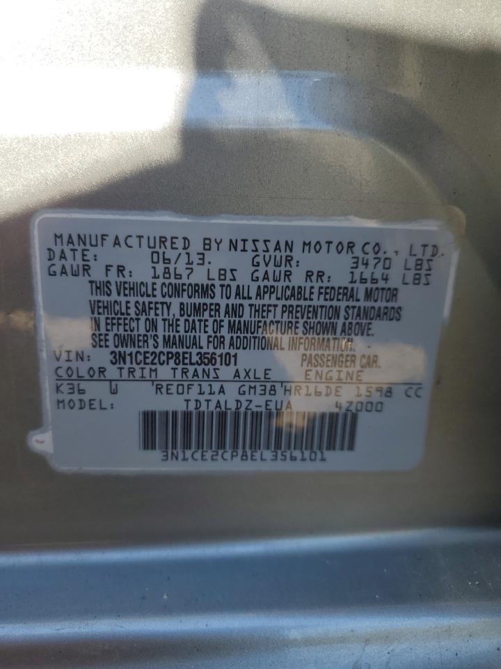 3N1CE2CP8EL356101 2014 Nissan Versa Note S