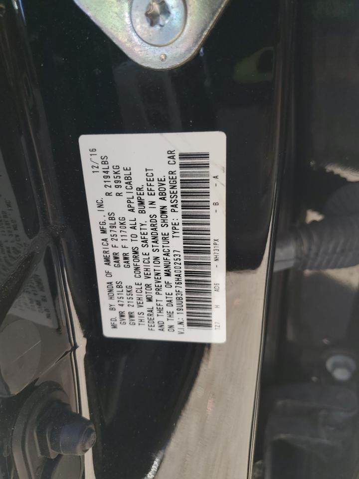 19UUB3F76HA002537 2017 Acura Tlx Advance