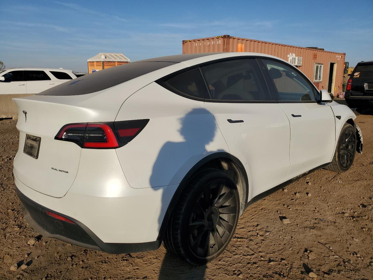 VIN 5YJYGDEE2MF124014 2021 TESLA MODEL Y no.3