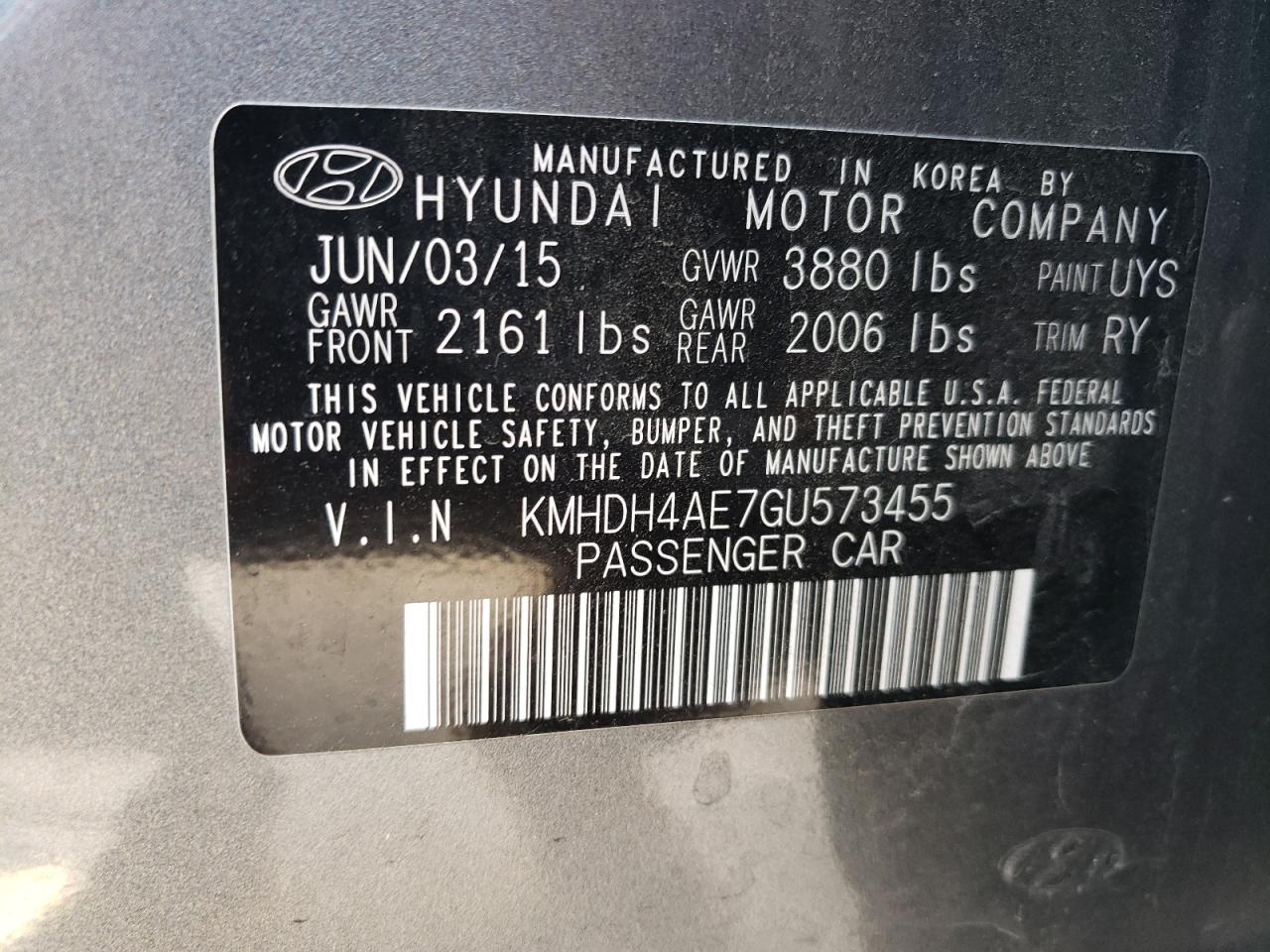 2016 Hyundai Elantra - Image 12