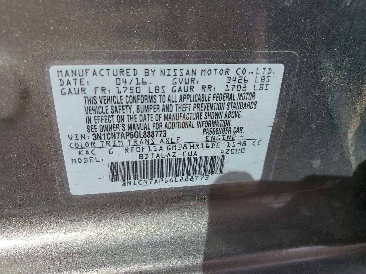 2016 Nissan Versa - Image 14