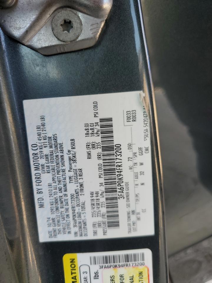 3FA6P0K94FR173200 2015 Ford Fusion Titanium