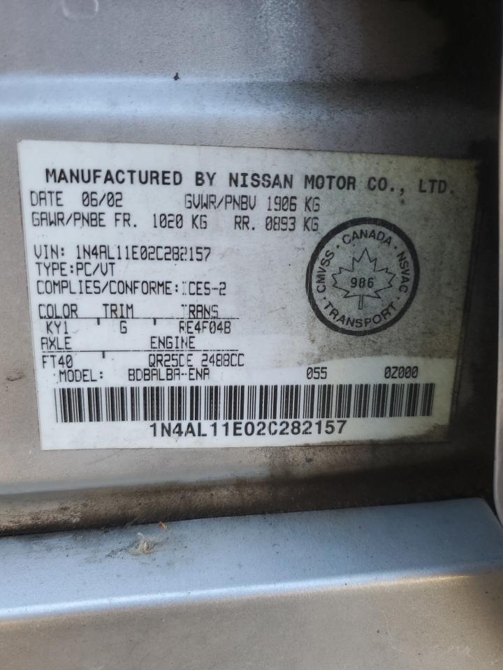 1N4AL11E02C282157 2002 Nissan Altima Base