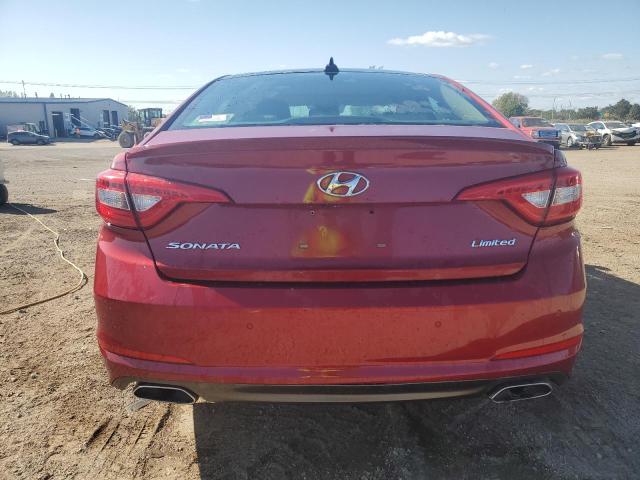  HYUNDAI SONATA 2016 Красный