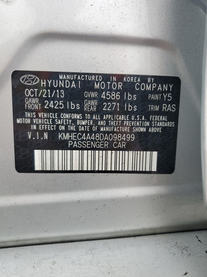 KMHEC4A48DA098499 2013 Hyundai Sonata Hybrid