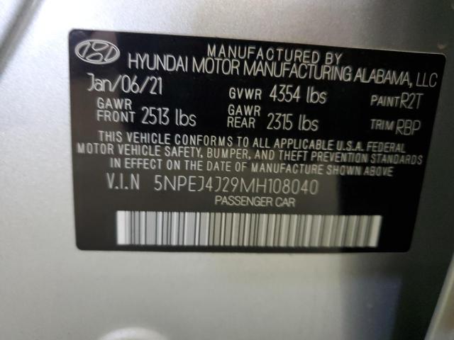 5NPEJ4J29MH108040 Hyundai Sonata SEL 13