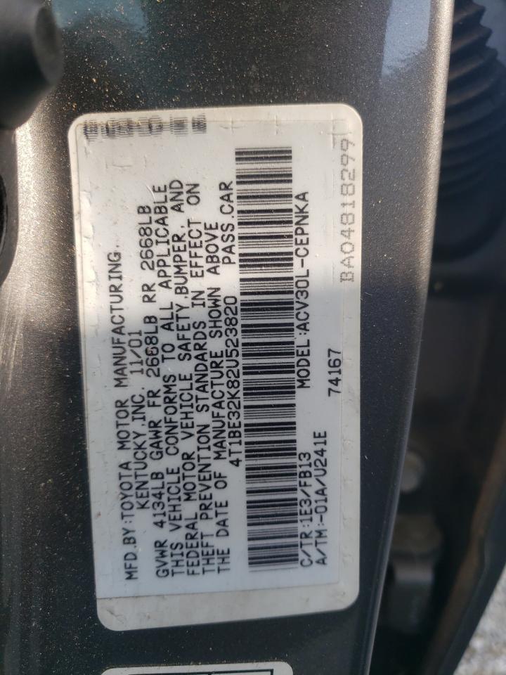 4T1BE32K82U523820 2002 Toyota Camry Le