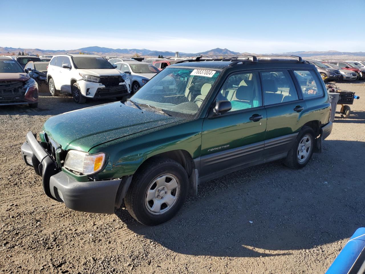 2002 Subaru Forester L green null gas JF1SF63562H748361 photo #1