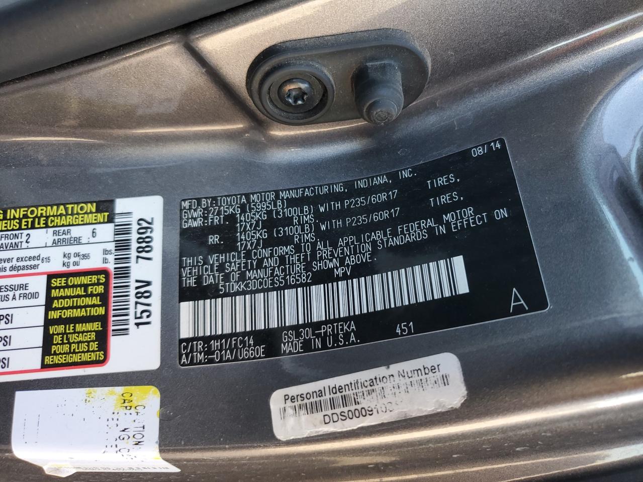 2014 Toyota Sienna - Image 13