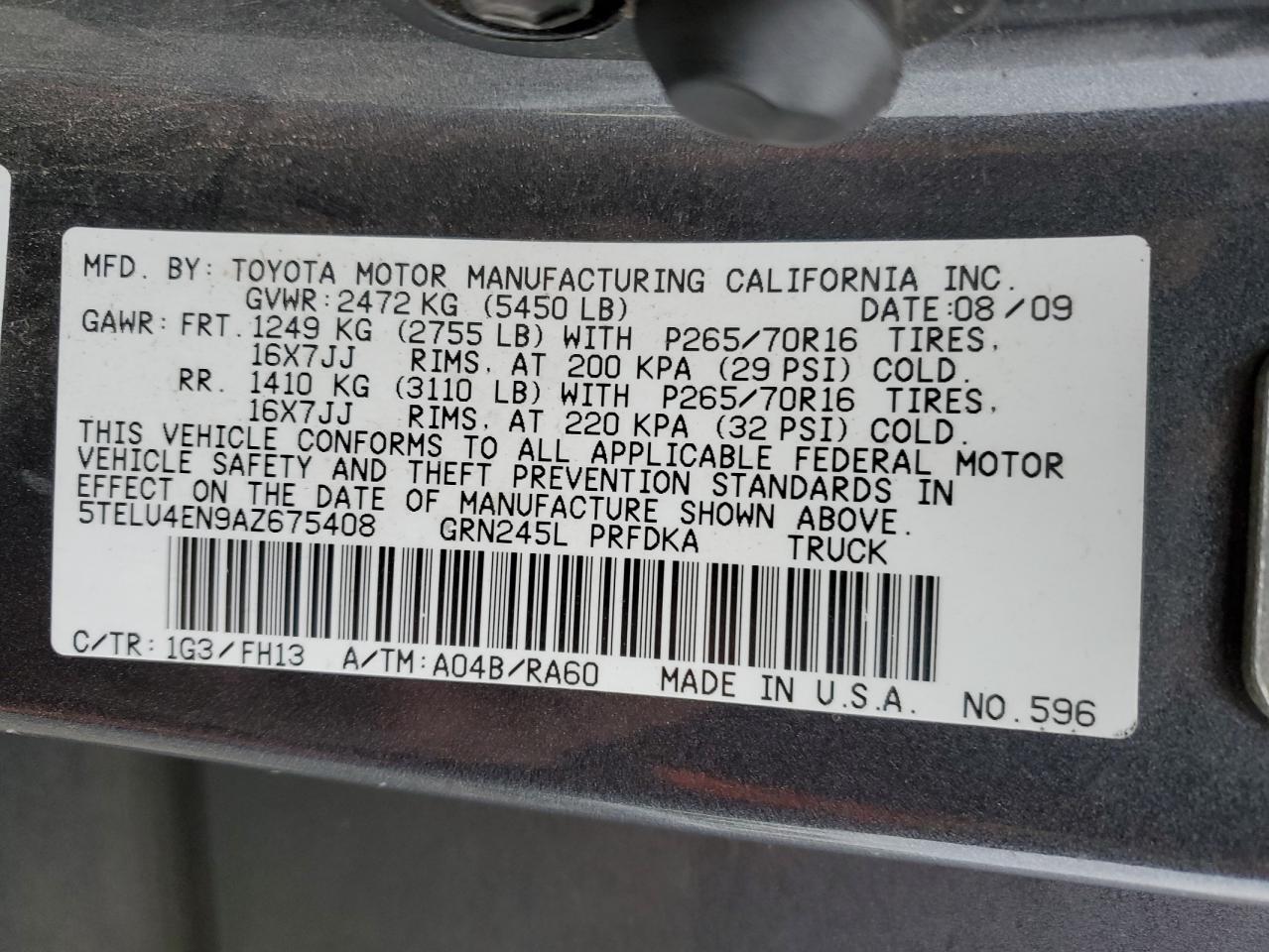 2010 Toyota Tacoma - Image 14