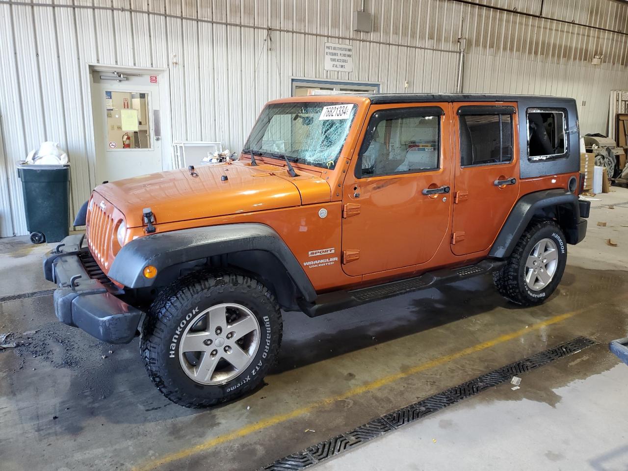 2010 Jeep Wrangler Unlimited Sport VIN: 1J4BA3H16AL198727 Lot: 76821334