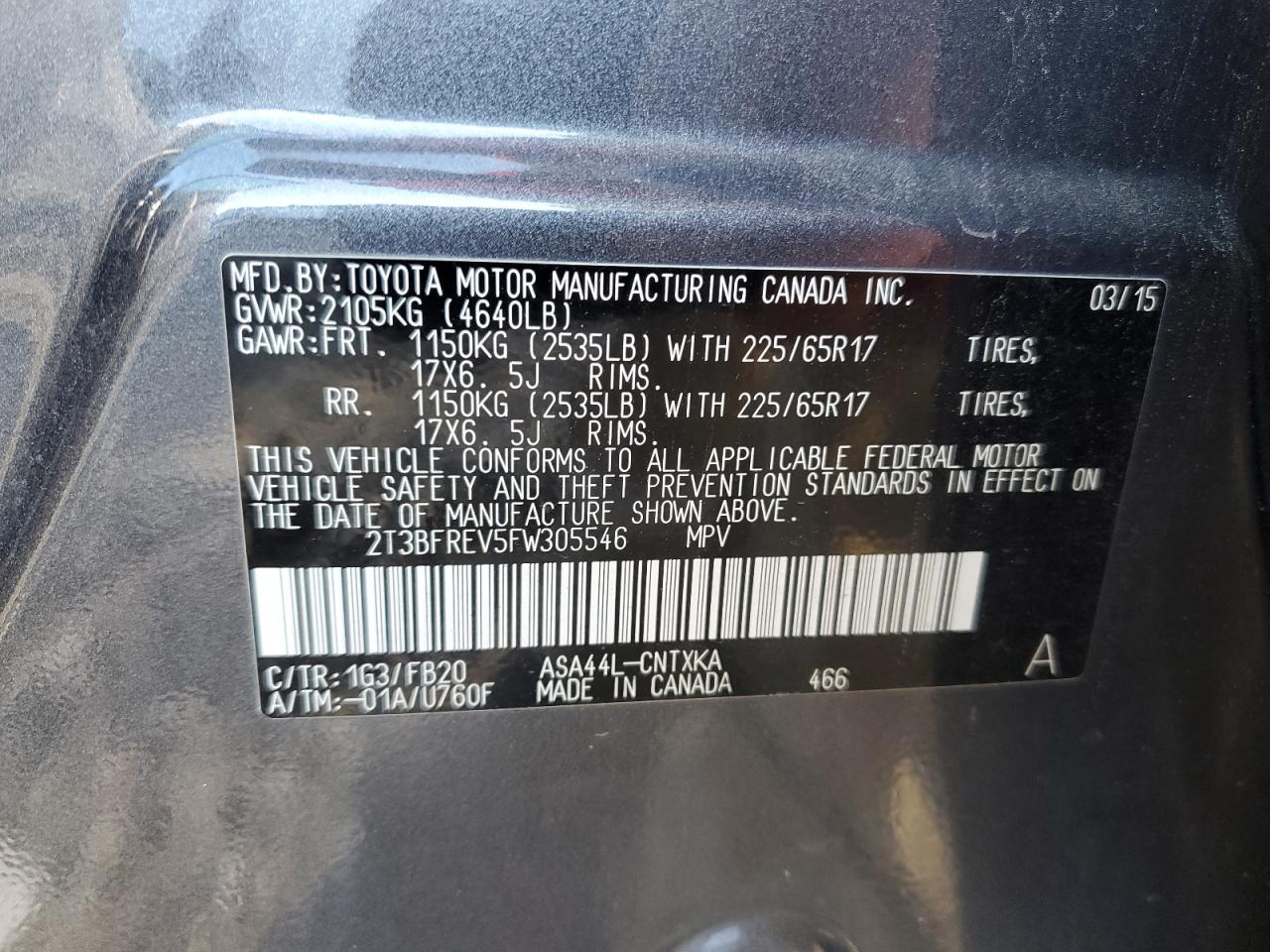 2015 Toyota RAV 4 - Image 13
