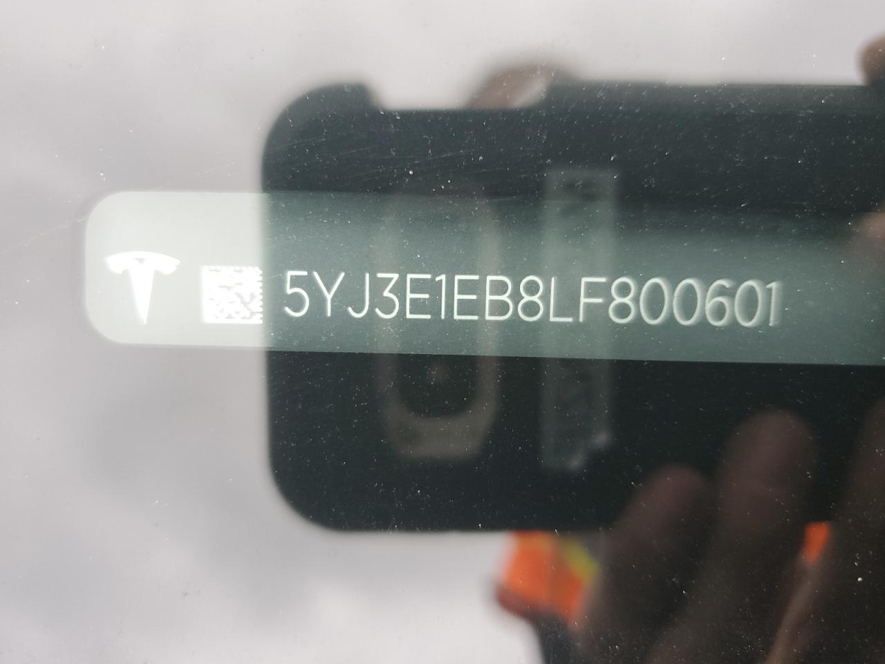 5YJ3E1EB8LF800601 2020 Tesla Model 3