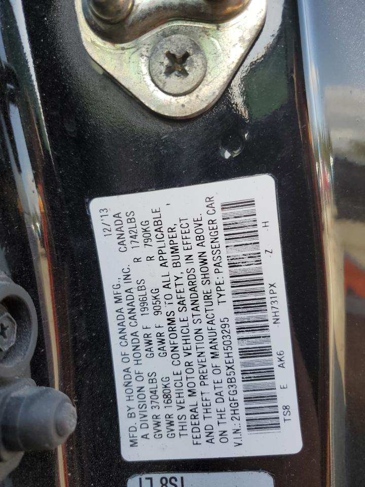 2HGFG3B5XEH503295 2014 Honda Civic Lx