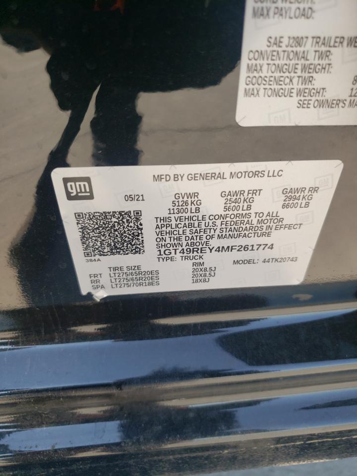 1GT49REY4MF261774 2021 GMC Sierra K2500 Denali